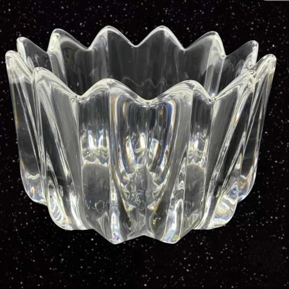 Orrefors‎ vintage fleur crystal bowl